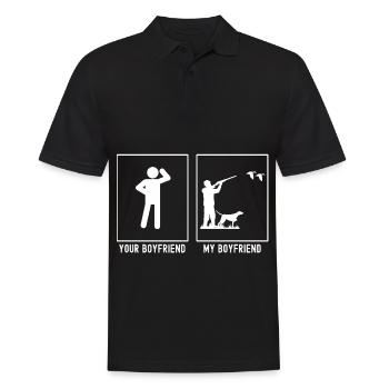 Your Friend - My Friend - Duck Hunting - Men's Polo Shirt - black - Front - Kai (181cm)