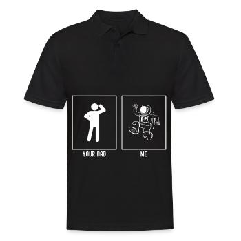 Votre père - I - voyageur de l’espace - Polo Homme - noir - Devant - Kai (181cm)