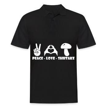 Pilzsammler und Pilz Freunde - Männer Poloshirt - Schwarz - Vorne - Kai (181cm)