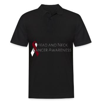 Monat Der Aufklärung Über Kopf- Und Halskrebs - Männer Poloshirt - Schwarz - Vorne - Kai (181cm)
