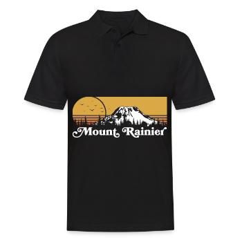 Mont Rainier Nationla Park Montagnes de Washington - Polo Homme - noir - Devant - Kai (181cm)