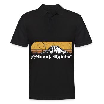 Mont Rainier Nationla Park Montagnes de Washington - Polo Homme - noir - Devant - Kai (181cm)