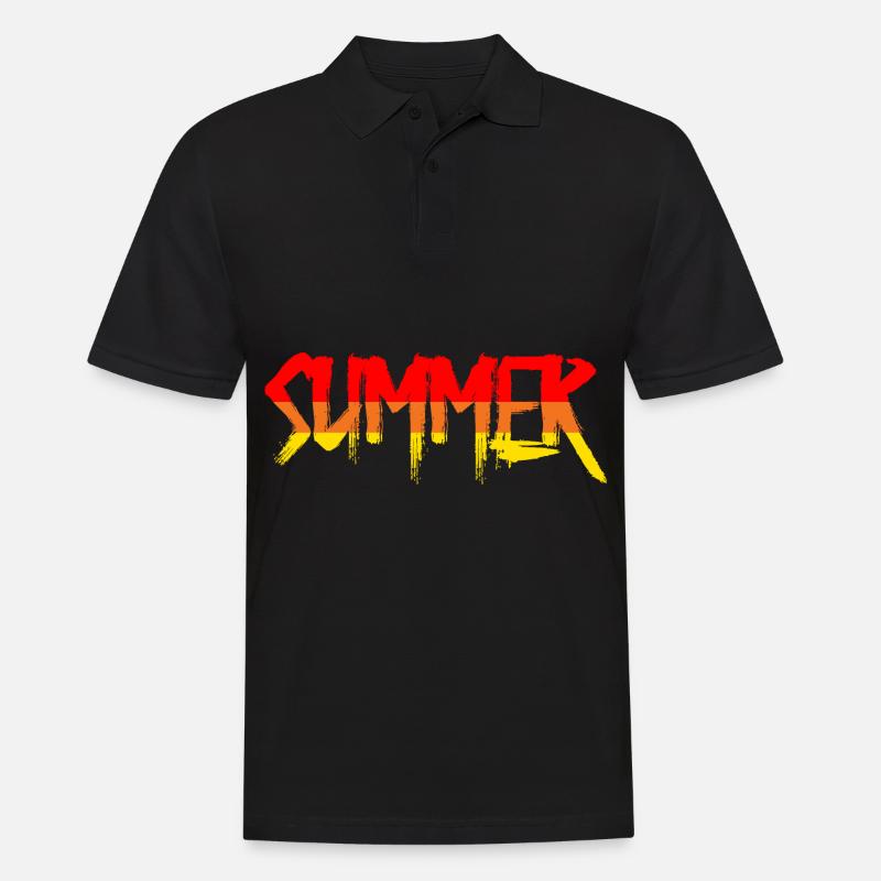 Summer Sommer - Männer Poloshirt - Schwarz