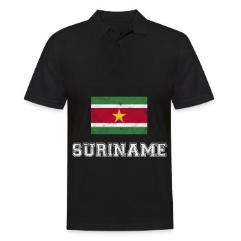 Suriname Flag Creole Lachmon Sranan Gift - Men's Polo Shirt - black - Front - Kai (181cm)
