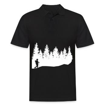 Arbres - Randonnée - (4) - Polo Homme - noir - Devant - Kai (181cm)