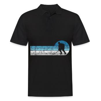 Hockey sur glace Hockey sur glace Patins rétro Puck Ice - Polo Homme - noir - Devant - Kai (181cm)