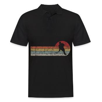 Hockey Hockey Sur Glace Rétro Patins Puck Ice - Polo Homme - noir - Devant - Kai (181cm)