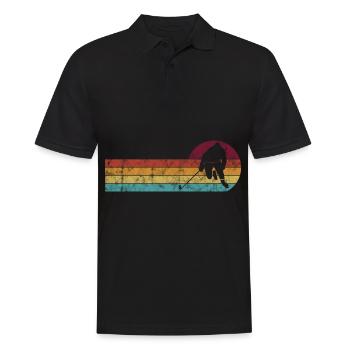 Hockey sur glace de style rétro ou vintage pour les enfants - Polo Homme - noir - Devant - Kai (181cm)