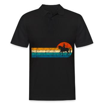 Dressage Cavalier de dressage Cheval d’équitation - Polo Homme - noir - Devant - Kai (181cm)