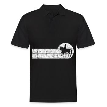 Dressage Cavalier de dressage Cheval d’équitation - Polo Homme - noir - Devant - Kai (181cm)