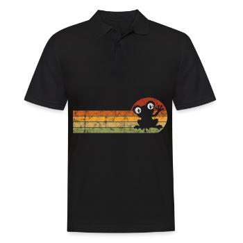 Frosch Frösche Geschenk für Kinder Lustig Witzig - Männer Poloshirt - Schwarz - Vorne - Kai (181cm)