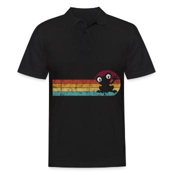 Frosch Frösche Geschenk für Kinder Lustig Witzig - Männer Poloshirt - Schwarz - Vorne - Kai (181cm)