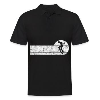 Skateboarder Skateboard Skater Skate Skateing - Polo Homme - noir - Devant - Kai (181cm)