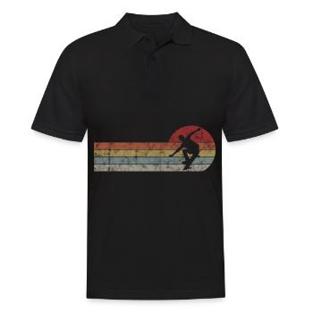 Skateboarder Skateboard Skater Skate Skateing - Polo Homme - noir - Devant - Kai (181cm)