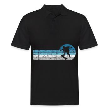 Skateboarder Skateboard Skater Skate Skateing - Polo Homme - noir - Devant - Kai (181cm)