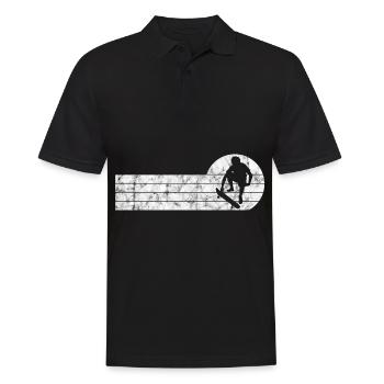 Skateboarder Skateboard Skater Skate Skateing - Polo Homme - noir - Devant - Kai (181cm)