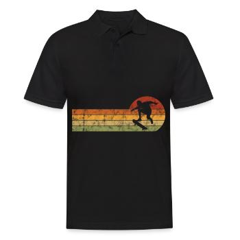 Skateboarder Skateboard Skater Skate Skateing - Polo Homme - noir - Devant - Kai (181cm)