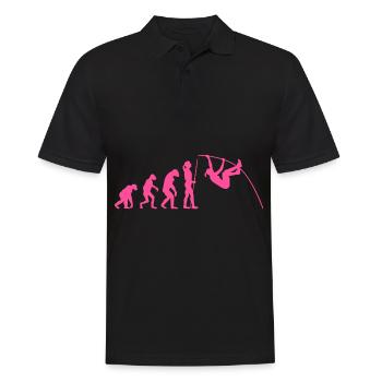 Stabhochsprung Stabhochspringer Mom Frauen Lustig - Männer Poloshirt - Schwarz - Vorne - Kai (181cm)