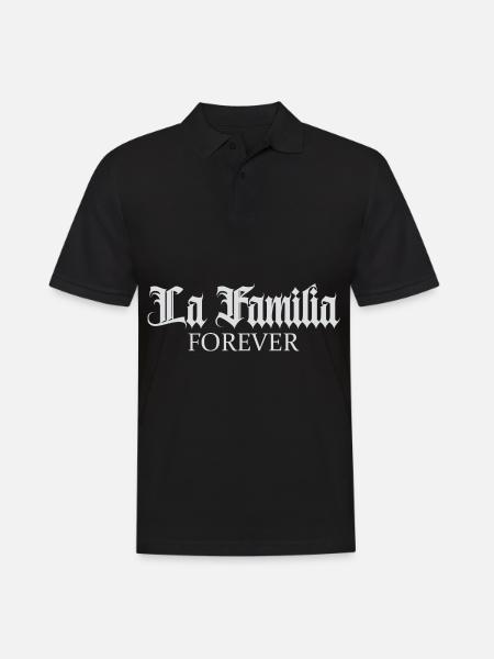 « Familia » la famille, la seule chose qui compte - Polo Homme - noir