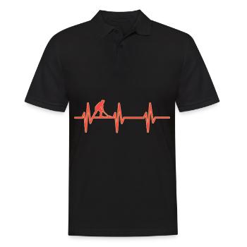 Hockey sur le cœur - Polo Homme - noir - Devant - Kai (181cm)