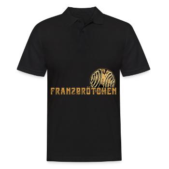 Franzbrötchen Hamburg Hamburch Gebäck Souvenir - Männer Poloshirt - Schwarz - Vorne - Kai (181cm)