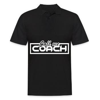 Coach Mentor Trainer Mindset Blog Content Creator - Men's Polo Shirt - black - Front - Kai (181cm)