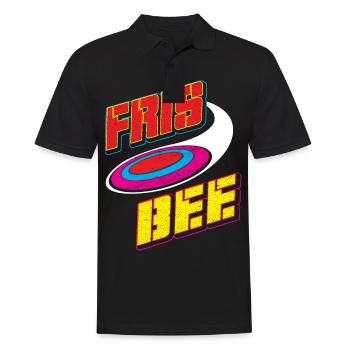 Frisbee - Ultimate Frisbee - Männer Poloshirt - Schwarz - Vorne - Kai (181cm)
