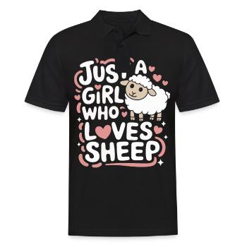 Sheep Sheep Farmer Lamb Farmer - Men's Polo Shirt - black - Front - Kai (181cm)