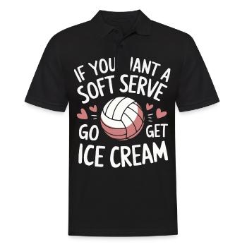 Joueur de volley-ball Joueur de beach-volley S - Polo Homme - noir - Devant - Kai (181cm)