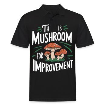 Mushroom Mushrooms Funghi Mushroom - Men's Polo Shirt - black - Front - Kai (181cm)