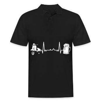 Scooter scooter mobylette scooter - Polo Homme - noir - Devant - Kai (181cm)