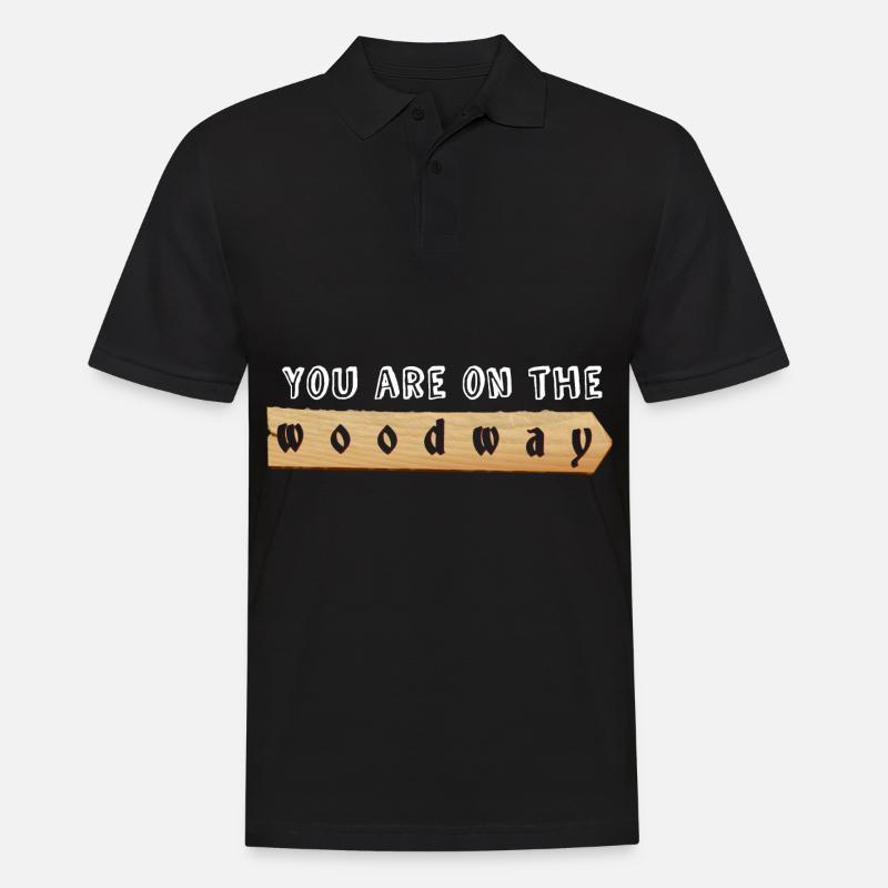 Denglisch - Männer Poloshirt - Schwarz