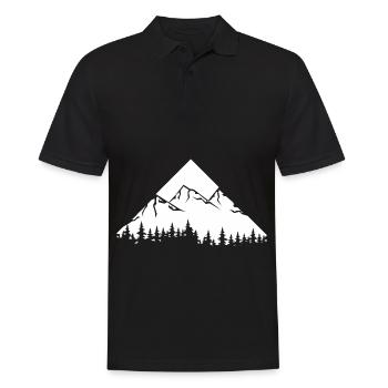 Berg - (29) - Männer Poloshirt - Schwarz - Vorne - Kai (181cm)