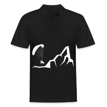 Montagne - Parapente - (10) - Polo Homme - noir - Devant - Kai (181cm)