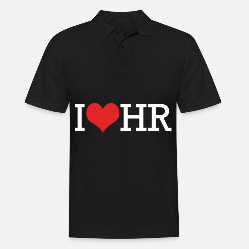 HR Manager - Männer Poloshirt - Schwarz