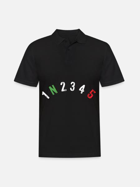 Motorcycle - For bikers - Men's Polo Shirt - black