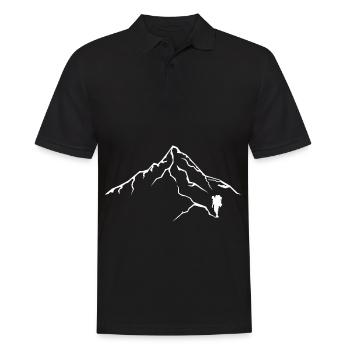 Mountain - Hiking - (15) - Men's Polo Shirt - black - Front - Kai (181cm)