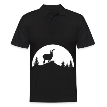 Soleil - Chèvre - (1) - Polo Homme - noir - Devant - Kai (181cm)