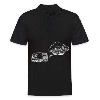 Montagne - Caravane - (6) - Polo Homme - noir - Devant - Kai (181cm)