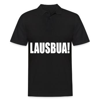 lustig lausbua - Männer Poloshirt - Schwarz - Vorne - Kai (181cm)