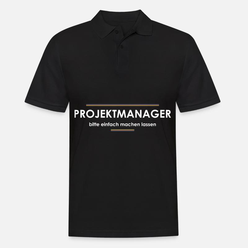 Projektmanager - Männer Poloshirt - Schwarz