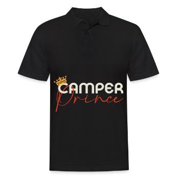 Camper Prince - Camping Famille Prince Couronne - Polo Homme - noir - Devant - Kai (181cm)
