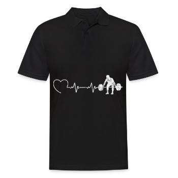 Bodybuilding Bodybuilder GYM Gym ECG - Men's Polo Shirt - black - Front - Kai (181cm)