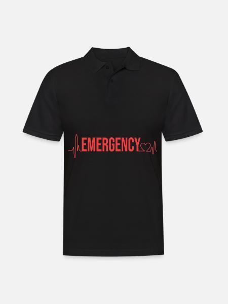 Emergency Nurse - Men's Polo Shirt - black