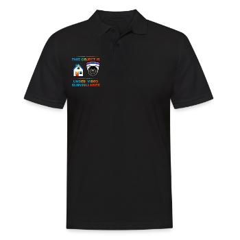 Building surveillance - Men's Polo Shirt - black - Front - Kai (181cm)