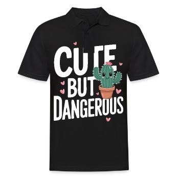 Cactus Cacti Desert Plant - Men's Polo Shirt - black - Front - Kai (181cm)