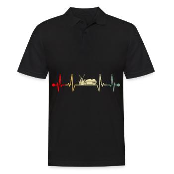 Tondeuses à gazon robotisées Heartbeat Vintage - Polo Homme - noir - Devant - Kai (181cm)