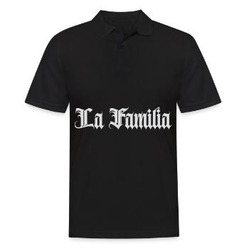 « Familia » la famille, la seule chose qui compte - Polo Homme - noir - Devant - Kai (181cm)