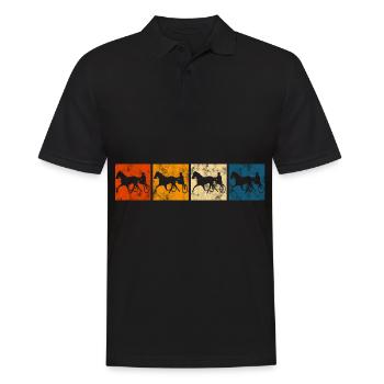 Chevaux de trot Trabrennsport Courses de chevaux - Polo Homme - noir - Devant - Kai (181cm)