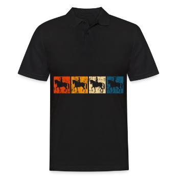 Dressage Cavalier de dressage Cheval d’équitation - Polo Homme - noir - Devant - Kai (181cm)